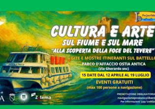 Cultura ed arte sul fiume e sul mare alla scoperta della foce del Tevere-Foto: locandina ufficiale della manifestazione