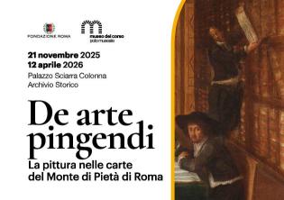 De arte pingendi. La pittura nelle carte del Monte di Pietà di Roma-Foto: locandina ufficiale della mostra De arte pingendi. La pittura nelle carte del Monte di Pietà di Roma-Foto: locandina ufficiale della mostra