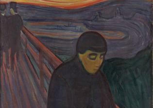 Edvard Munch-Disperazione, 1894, Olio su tela, 92x73 cm, Photo © Munchmuseet