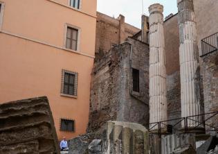 I resti dell'antico Campo Marzio di via delle Botteghe Oscure tornano visitabili dopo i lavori della Sovrintendenza Capitolina-Foto: Comunicato stampa