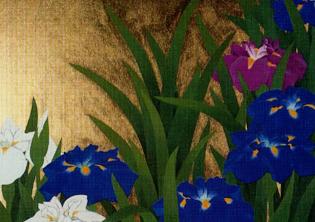 L'iris e la zucca-Foto: sito ufficiale dell'Istituto Giapponese di Cultura