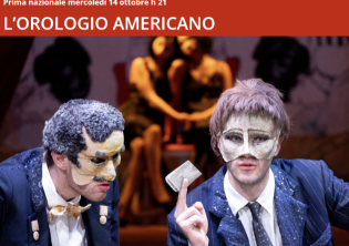 L’orologio americano-Foto: locandina ufficiale dello spettacolo L’orologio americano-Foto: locandina ufficiale dello spettacolo