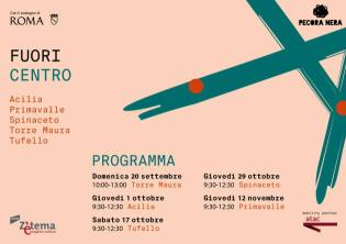 Fuori Centro - cinque quartieri di Roma da scoprire attraverso il cibo e il territorio-Foto: locandina ufficiale della manifestazione Fuori Centro - cinque quartieri di Roma da scoprire attraverso il cibo e il territorio-Foto: locandina ufficiale della manifestazione