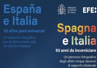 Spagna e Italia: 50 anni da incorniciare. Un percorso fotografico degli ultimi cinque decenni di rapporto bilaterale-Foto: locandina ufficiale della mostra Spagna e Italia: 50 anni da incorniciare. Un percorso fotografico degli ultimi cinque decenni di rapporto bilaterale-Foto: locandina ufficiale della mostra