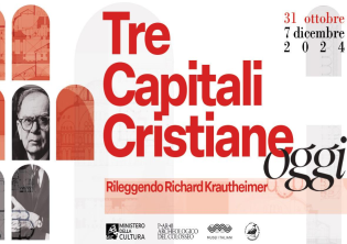 Al via il ciclo di conferenze “Tre capitali cristiane oggi. Rileggendo Richard Krautheimer-Foto: locandina ufficiale della manifestazione