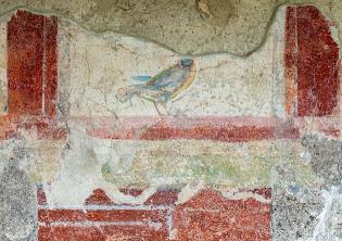 Capodanno con l’archeologia Terme di Caracalla, Arco di Malborghetto, Villa di Livia, Santuario Siriaco aperti il 1° gennaio-Foto: Fabio Caricchia, particolare di affresco della Villa di Livia