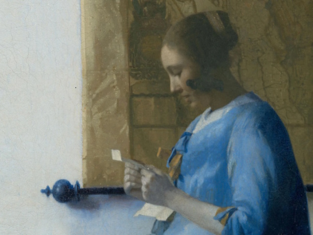 Un Vermeer a Palazzo Barberini. Donna in blu che legge una lettera